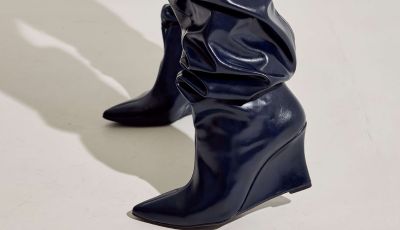 Look com Bota Cano Longo Zuna Preta