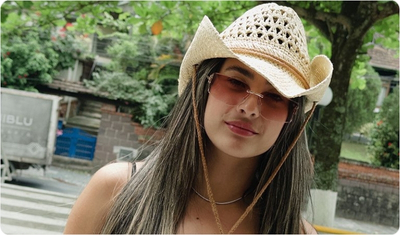 Detalhes Chapéu Georgia Bege