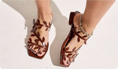 Estilo Rasteira Hani Camel