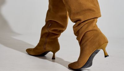 Look com Bota Cano Longo Zuna Preta