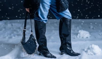 Bota Feminina Cano Longo Tratorada Zuna Preta