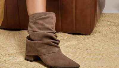 Bota Feminina Camille 2 em 1 Preta