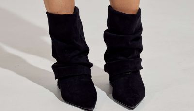 Bota Feminina Camille 2 em 1 Preta