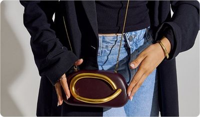 Bolsa Joy Bordô Look Versátil