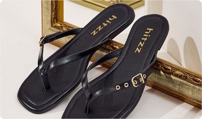 Rasteira Juli Preta UseHitzz