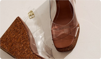 Detalhes Sandália Khloe Camel