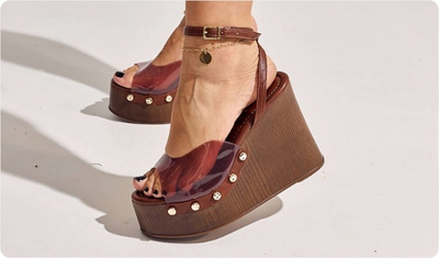 Estilo Sandália Kris Camel