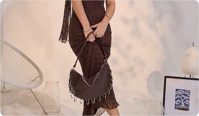 Bolsa Kuromi Marrom Look Versátil