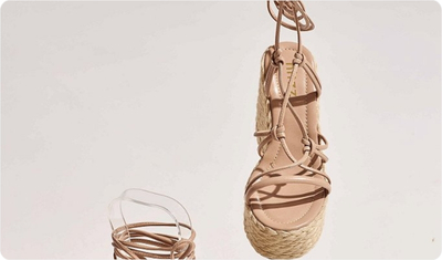 Detalhes Sandália Laika Bege