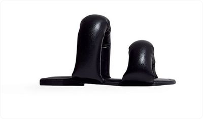 Flat Rasteira Feminina Puffer Lala Preta