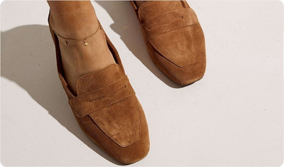 Detalhes Mocassim Leda Bege