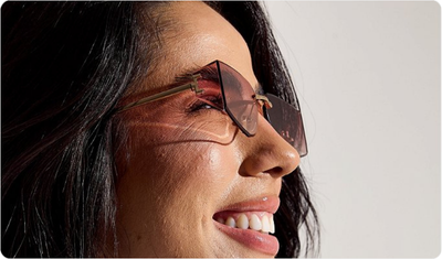 Óculos Djulia Degradê Rosé Look Versátil