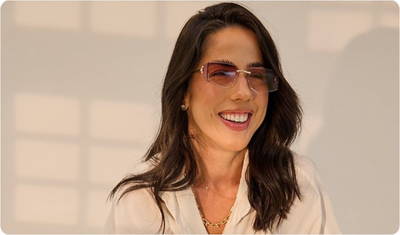 Estilo Óculos Djulia Degradê Rosé