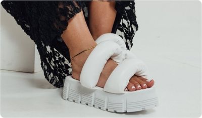 Detalhes Tamanco Lulu Branco