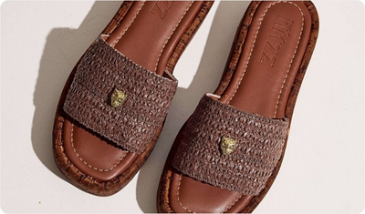 Detalhes Flatform Mada Marrom