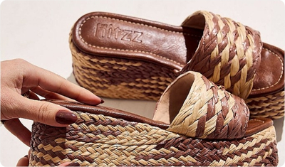 Estilo Tamanco Nalu Bege/Camel