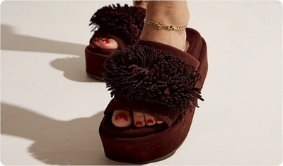 Tamanco Fifi Summer Marrom Look Versátil