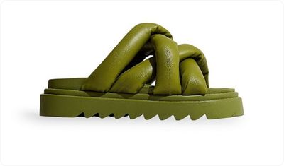 Papete Anatômica Feminina Puffer Loli Pistache