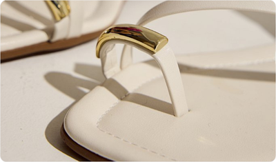 Detalhes Sandália Nati Off White