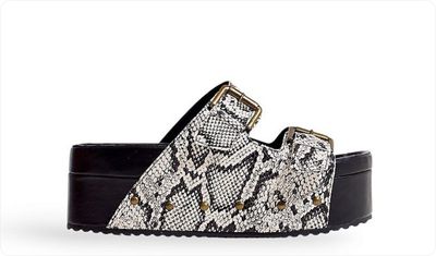 Tamanco Flatform Feminino Fivelas Osaka Cobra