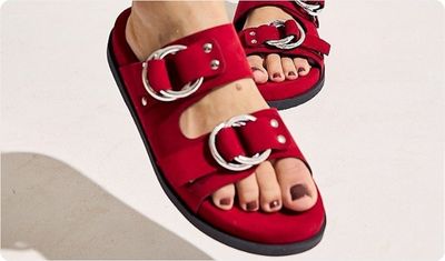 Papete Yoko Vermelha Look Versátil