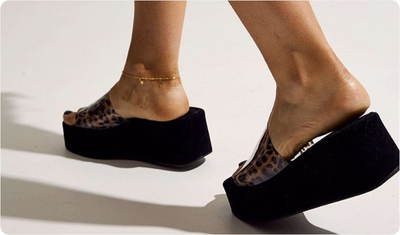 Tamanco Adele Animal Print Look Versátil