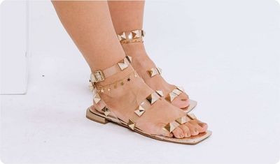 Estilo Sandália Serena Dourado