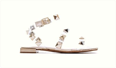 Sandália Feminina Tiras Vinil Serena Dourado