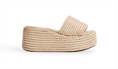 Tamanco Feminino Plataforma Cordas Shanti Nude