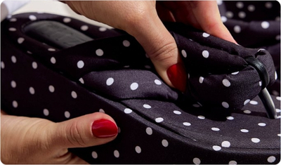 Detalhes Chinelo Flatform Sakura Poá