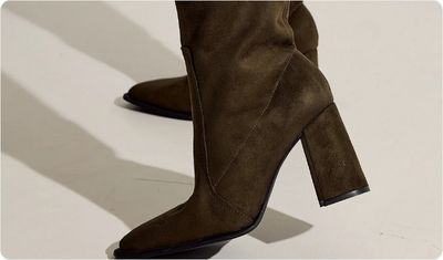 Estilo Bota Nara Verde Militar