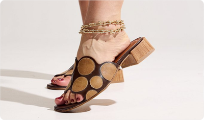 Tamanco Sônia Marrom Look Versátil