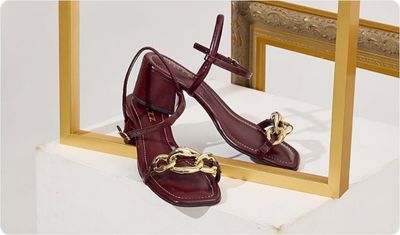 Sandália Soraia Bordô Look Versátil