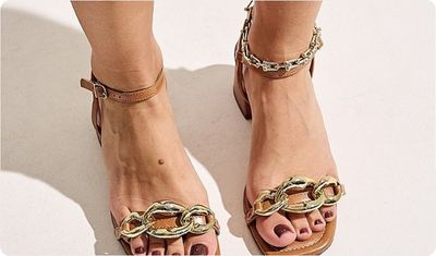 Sandália Soraia Camel UseHitzz