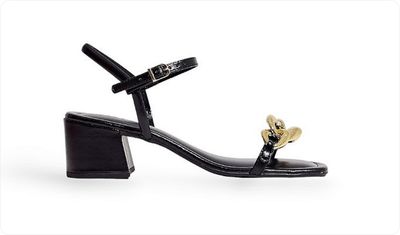 Sandália Feminina Salto Baixo Soraia Preta