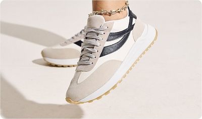 Tênis Suli Branco e Cinza Look Versátil