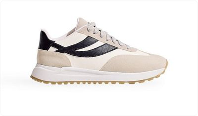 Tênis Feminino Cadarços Suli Branco e Cinza
