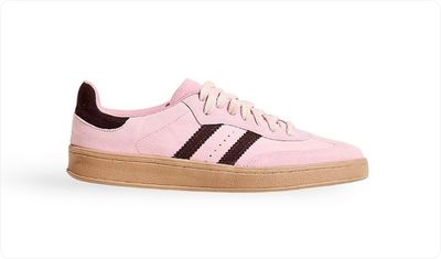 Tênis Feminino Cadarços Camurça Taci Rosa
