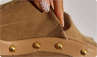 Estilo Tamanco Zaira Bege