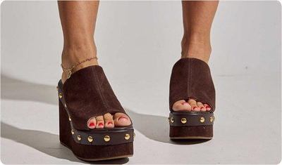 Tamanco Zaira Marrom Look Versátil