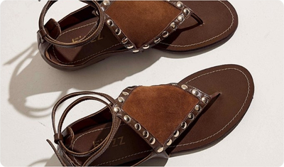 Detalhes Sándalia Zaya Marrom