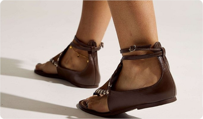 Sándalia Zaya Marrom UseHitzz