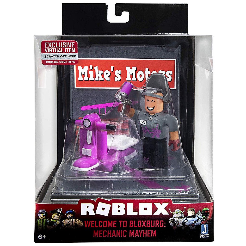 Figura Roblox Playset Welcome Bloxburg Mechanic Mayhem 2223 Magazine Futuristic - como treinar seu dragão 2 roblox