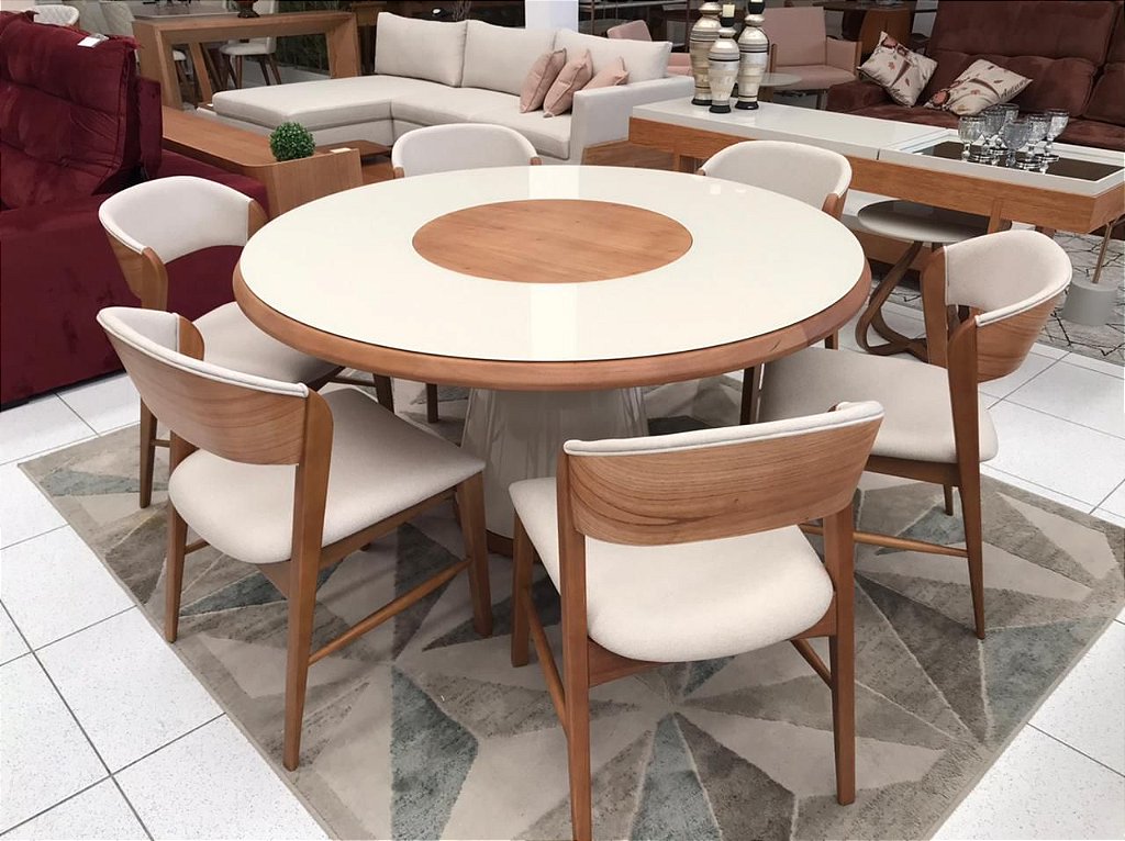 Conjunto Indigo (mesa com 6 cadeiras) - Móveis Marino