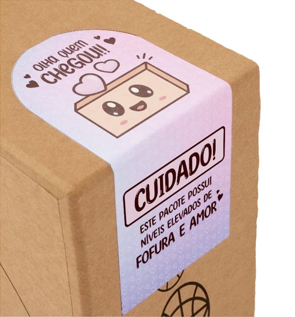 Adesivo Lacre de entrega (Cartela com 12 unidades) - BPapier Embalagens