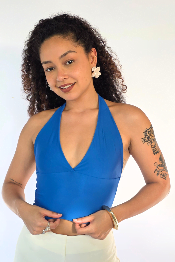 Top Luiza Azul - Loja da Bruna