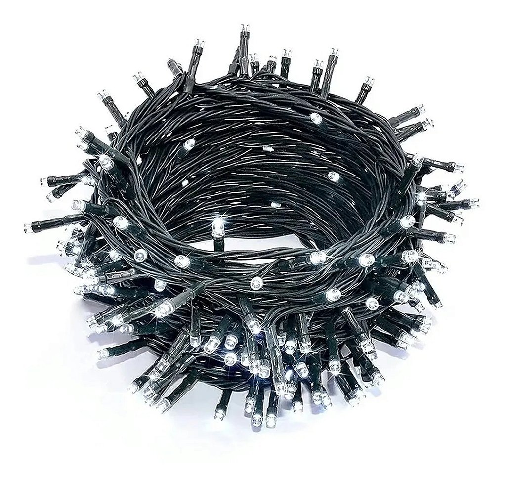 Pisca Pisca Branco Cordão 200 127v Led 8 Funções 15m - Maravilhas da China - Tem tudo o que você imagina Pisca Pisca Branco Cordão 200 127v Led 8 Funções 15m - Maravilhas da China - Tem tudo o que você imagina