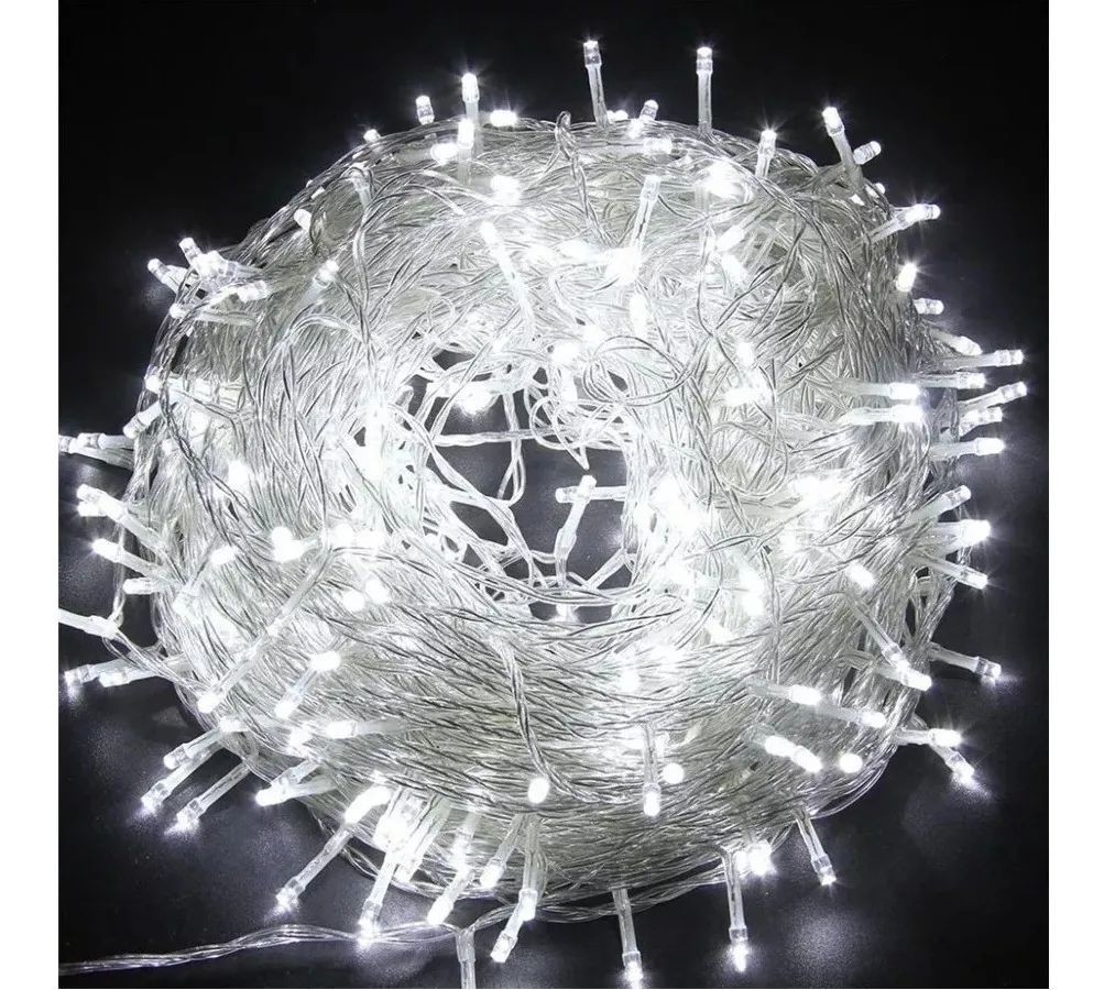Pisca Branco Fio Transparente 200 Lâmpadas 8 Funções Led 127v 15m - Maravilhas da China - Tem tudo o que você imagina Pisca Branco Fio Transparente 200 Lâmpadas 8 Funções Led 127v 15m - Maravilhas da China - Tem tudo o que você imagina