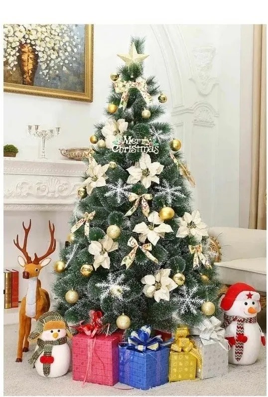 Árvore De Natal Pinheiro Luxo Neve 170 Galhos 1,20m Xd120 - Tem Tem Digital