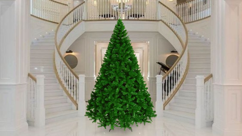 Arvore De Natal 1,80 M 200 Galhos Pinheiro Verde Cheia Luxo